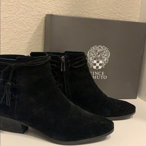 Vince Camuto Black Suede Booties